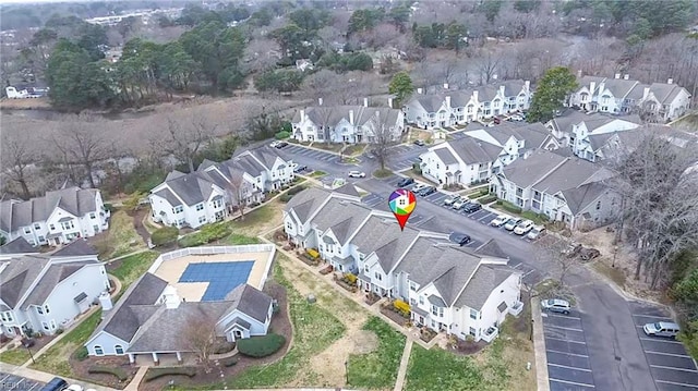 aerial view featuring a residential view