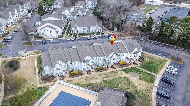 birds eye view of property featuring a residential view