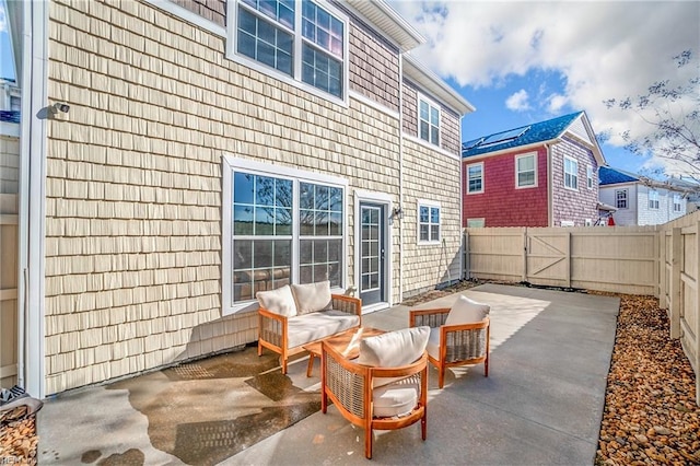 view of patio / terrace with a fenced backyard