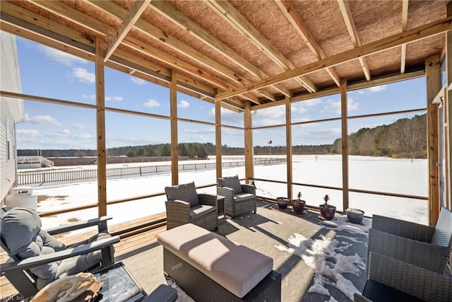 view of sunroom / solarium