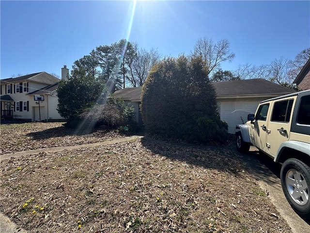 view of side of property