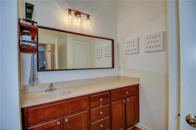 bathroom featuring vanity