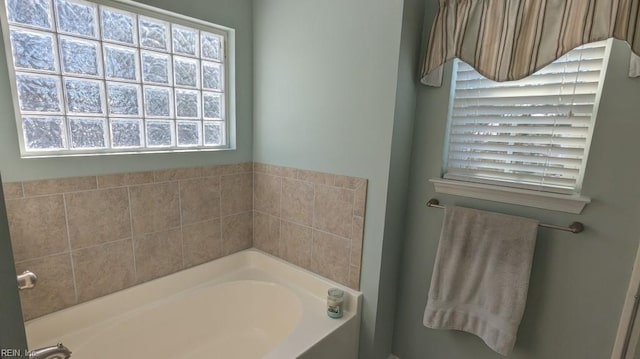 full bath featuring a garden tub