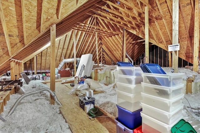 view of attic