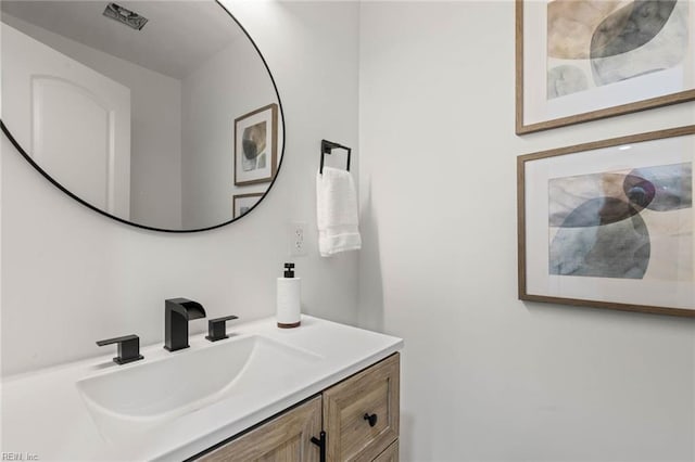 bathroom featuring vanity