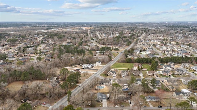 bird's eye view with a residential view