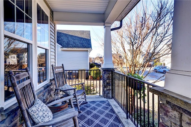 view of balcony