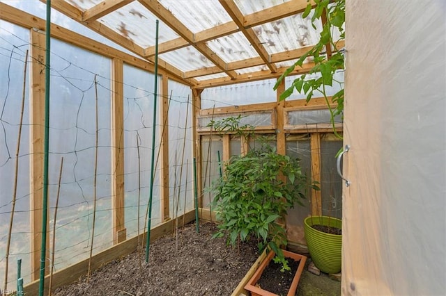 view of sunroom