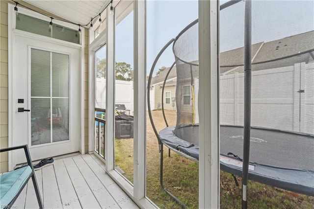 view of sunroom / solarium