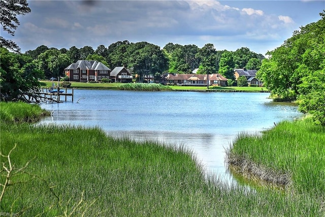 view of water feature