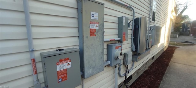 exterior details with electric meter