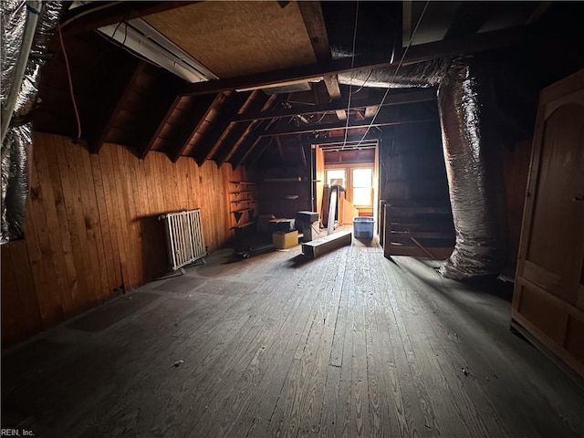 view of attic