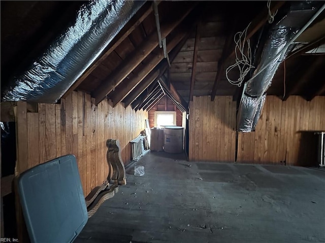 view of attic