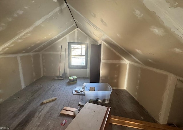 bonus room featuring lofted ceiling