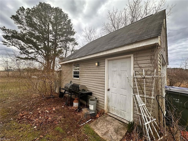 view of outbuilding with an outdoor structure