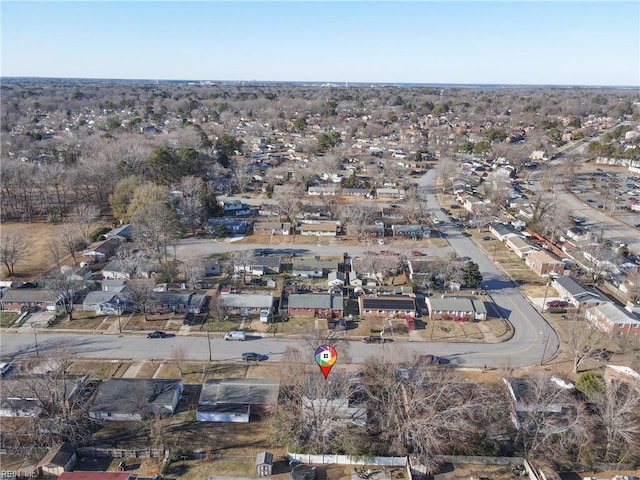 drone / aerial view featuring a residential view