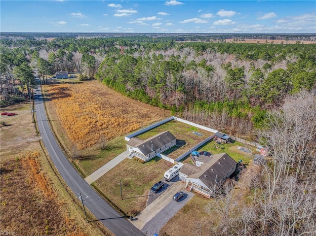 aerial view with a view of trees