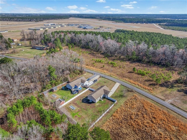 bird's eye view featuring a rural view