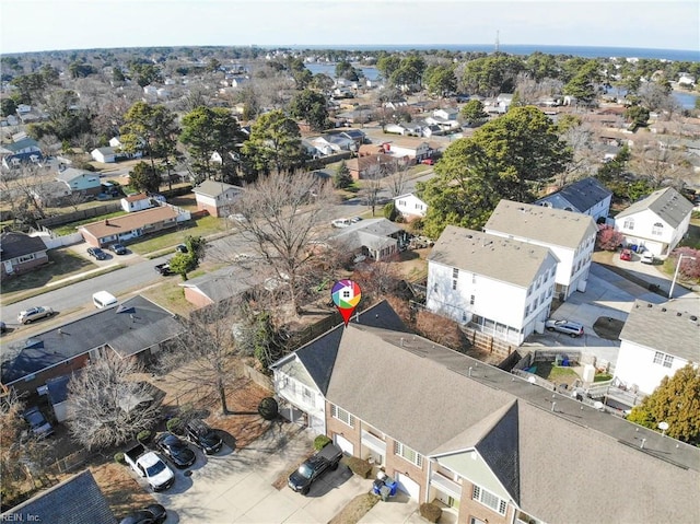 drone / aerial view with a residential view