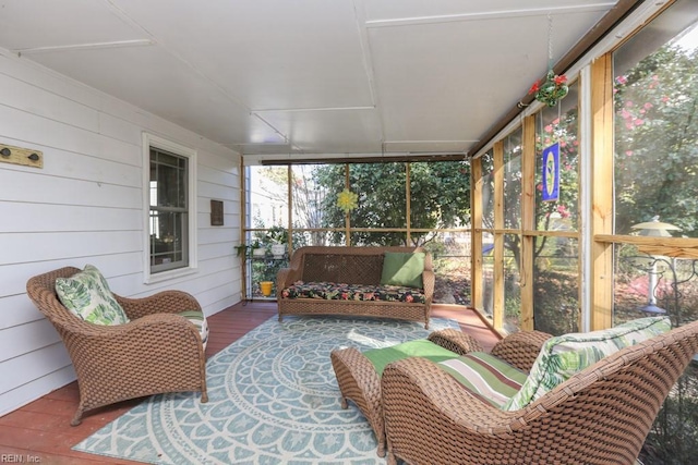 view of sunroom / solarium