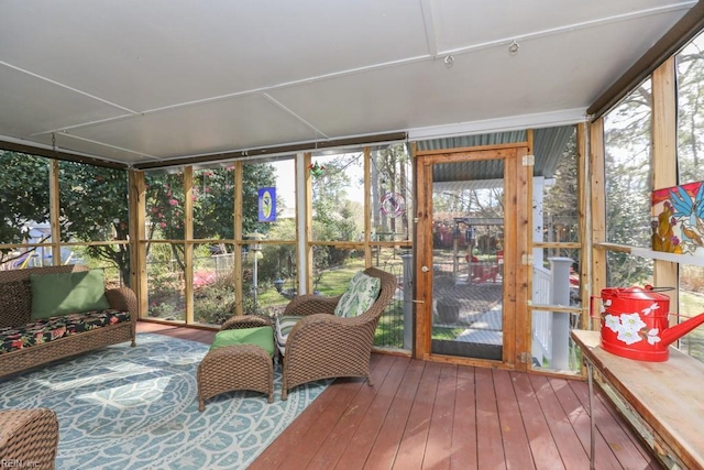 sunroom / solarium with plenty of natural light