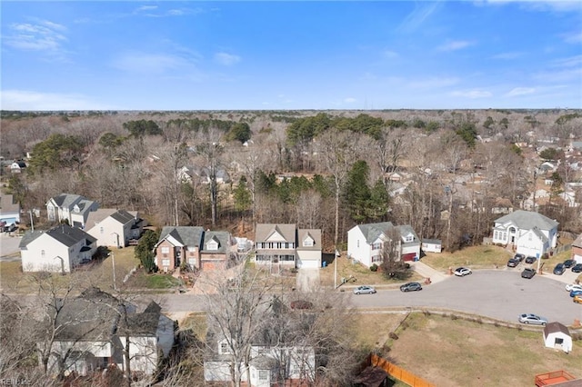 drone / aerial view with a residential view