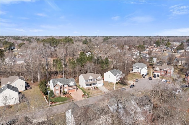 bird's eye view with a residential view