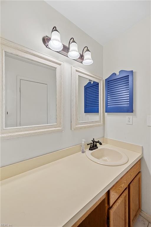 bathroom featuring vanity