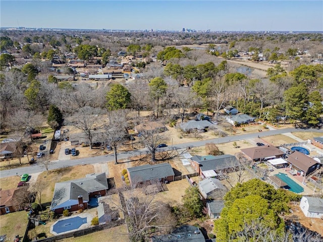 drone / aerial view featuring a residential view