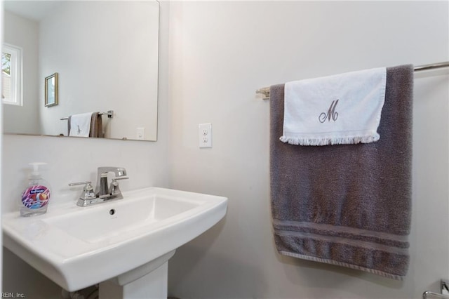 bathroom with a sink