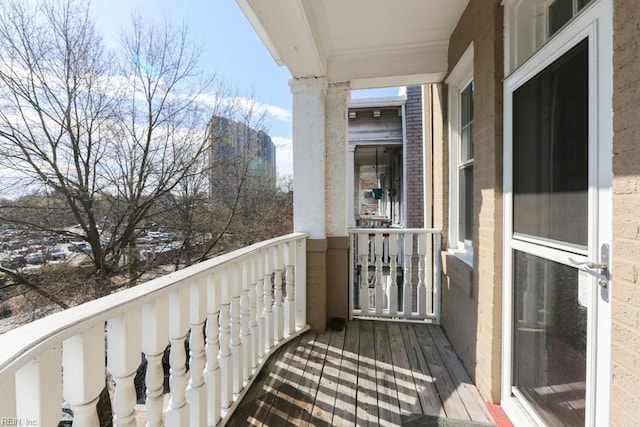 view of balcony