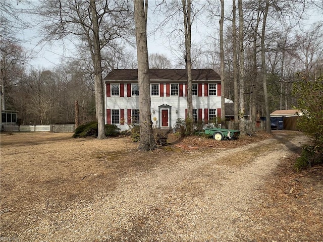 view of colonial-style house