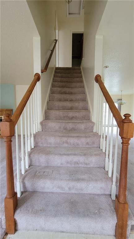 view of staircase