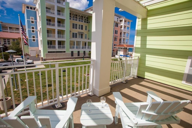 view of balcony