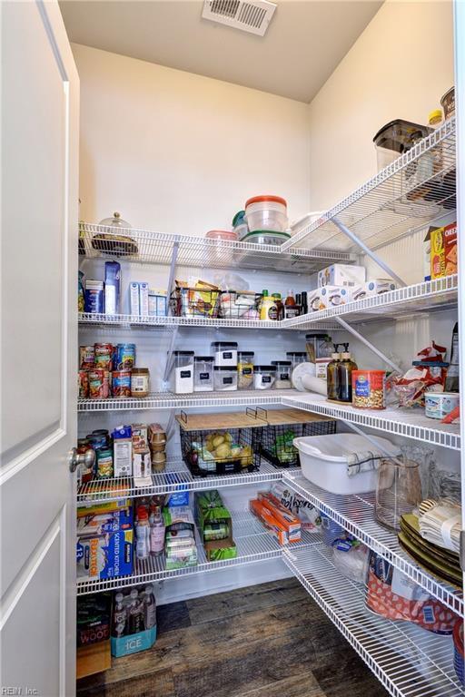 pantry featuring visible vents