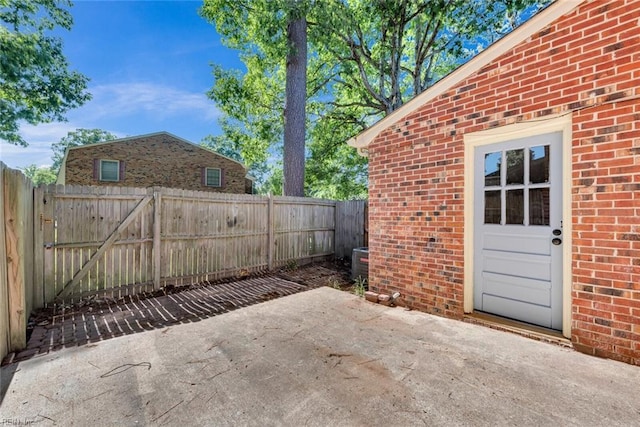 view of patio / terrace with fence