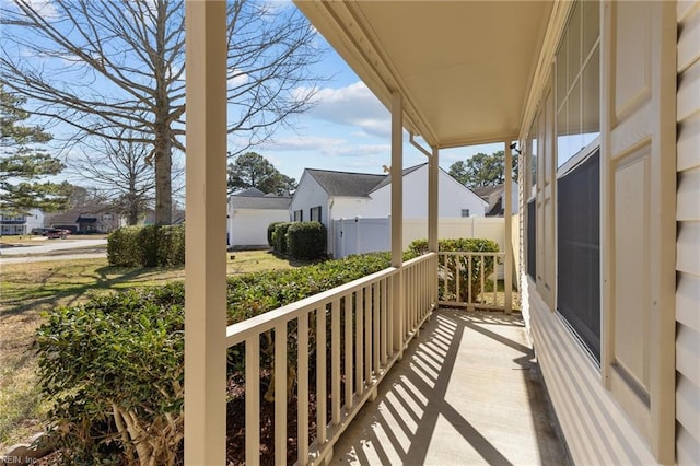 balcony with a porch