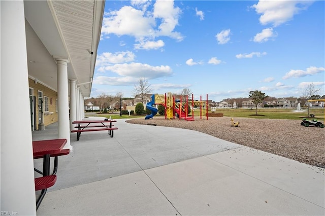 view of communal playground