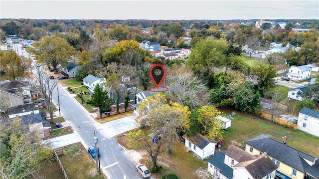 bird's eye view featuring a residential view