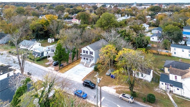 drone / aerial view with a residential view