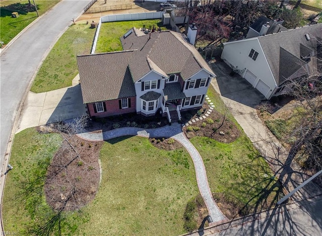 birds eye view of property