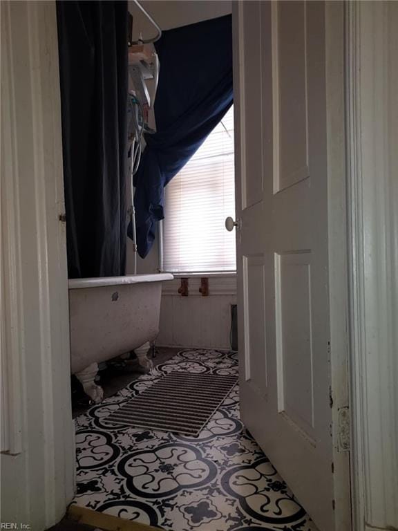 bathroom featuring tile patterned flooring