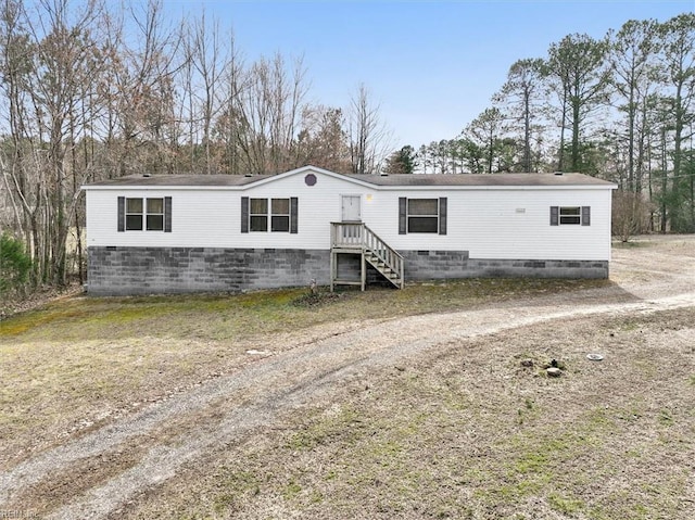 manufactured / mobile home with crawl space