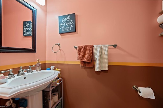 bathroom with a sink