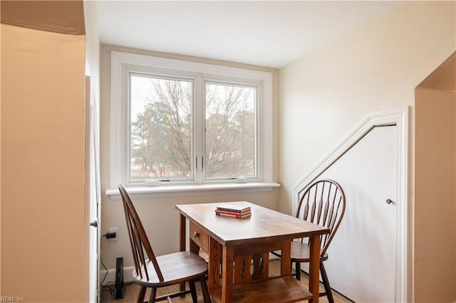 view of dining space