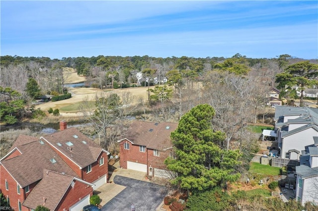 birds eye view of property featuring a residential view