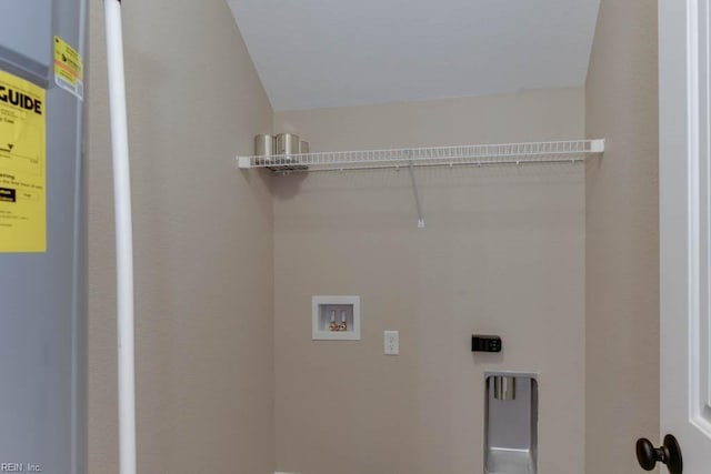 laundry room featuring laundry area and hookup for a washing machine