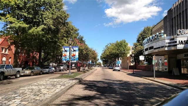 view of street with curbs and sidewalks