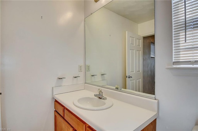 bathroom featuring vanity