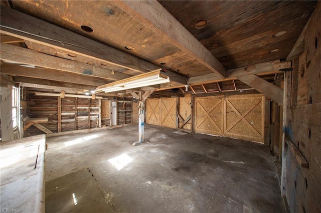 interior space with water heater